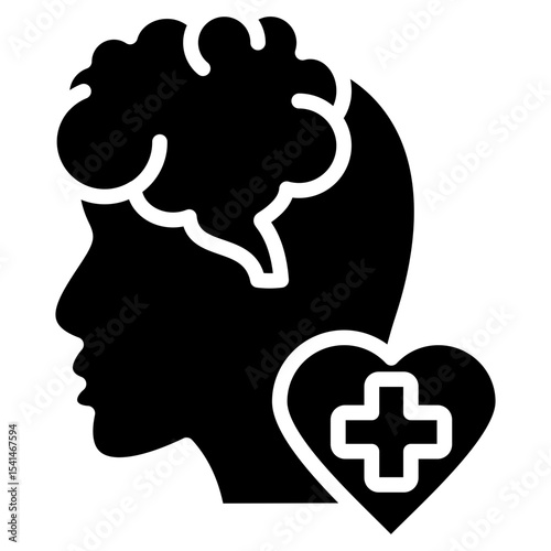 Mental Health glyph icon