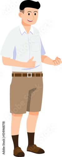boy cartoon Asian character modern style avatar