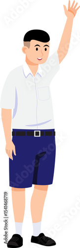 boy cartoon Asian character modern style avatar
