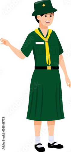 girl cartoon Asian character modern style avatar