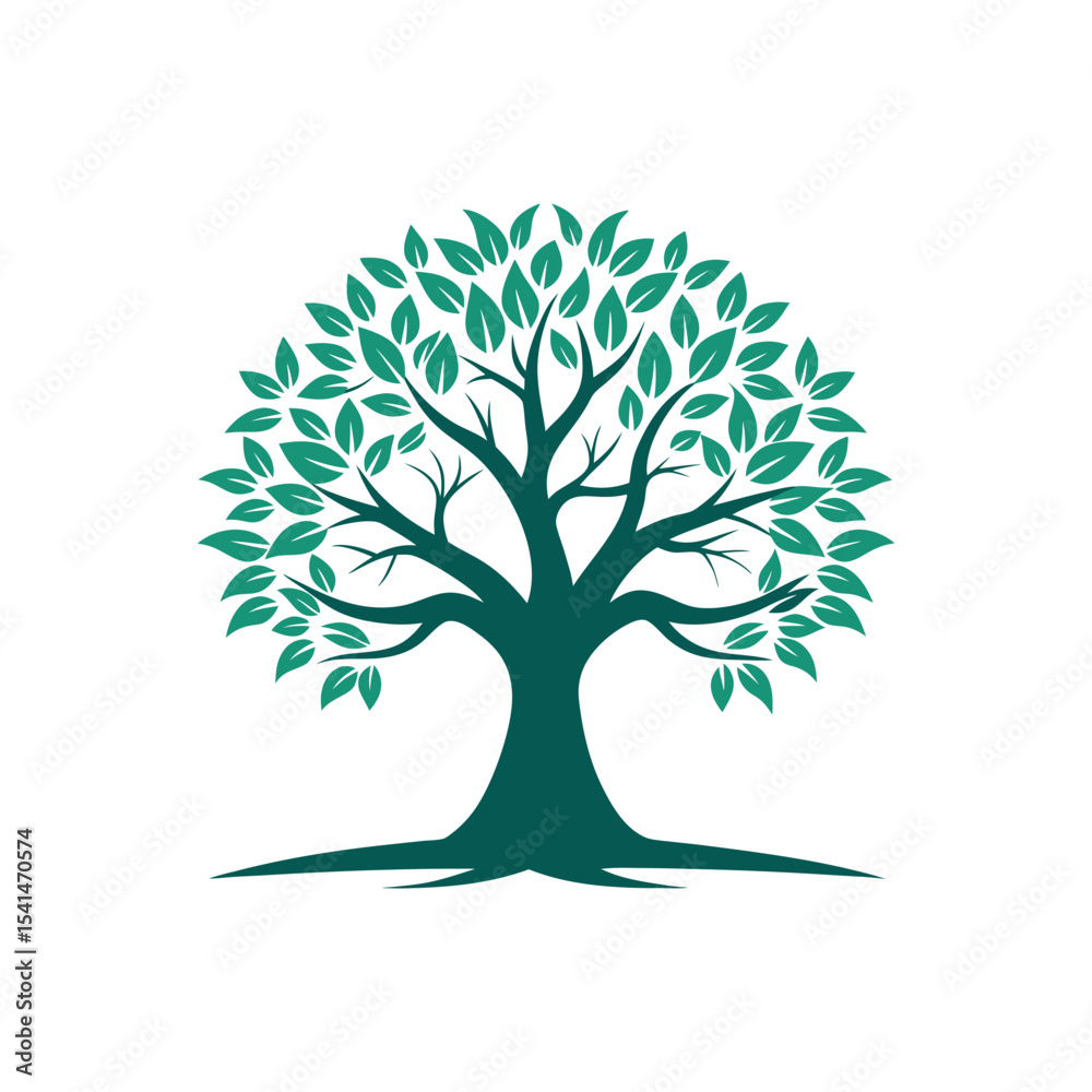 Obraz premium Natural Tree Logo Design