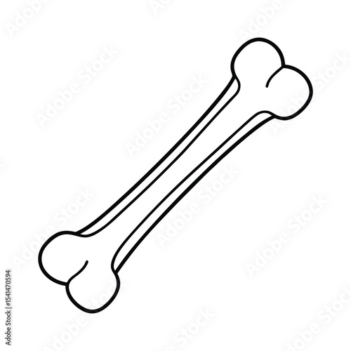 Vector illustration of bone icon. Collection of bone vector icon for stock.