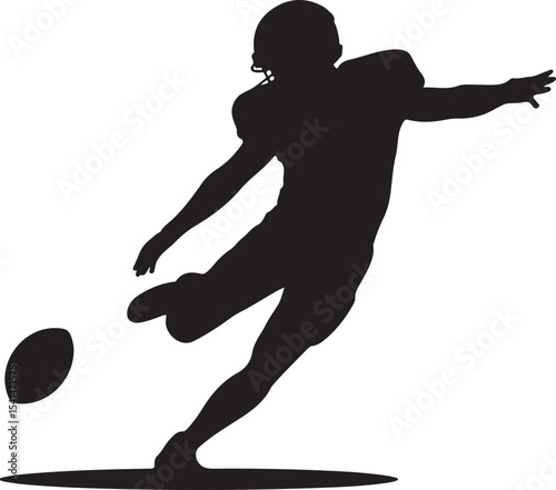Quarterback Passing Silhouette

American Football Tackle Scene Vector

Helmet and Ball Sports Icon Design

Running Back Charging Silhouette

Touchdown Celebration Pose Vector