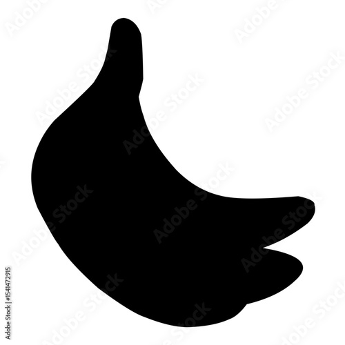 Banana silhouette vector