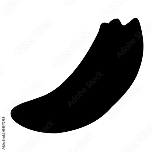 Banana silhouette vector