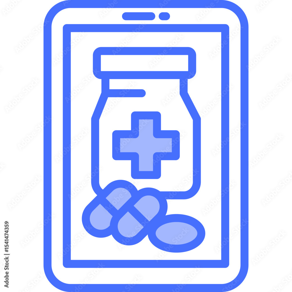 Mobile Pharmacy solid icon Mobile Pharmacy solid icon