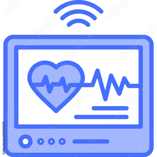 Heart Rate Sensor solid icon