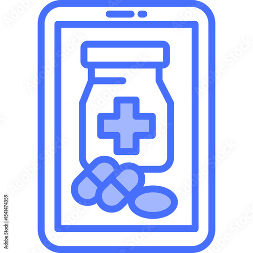 Mobile Pharmacy solid icon