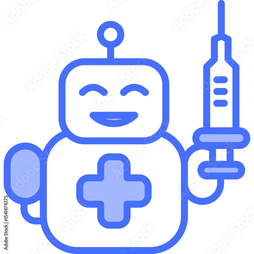 Medical Ai solid icon