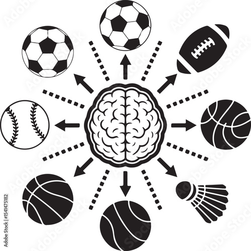 Quarterback Passing Silhouette

American Football Tackle Scene Vector

Helmet and Ball Sports Icon Design

Running Back Charging Silhouette

Touchdown Celebration Pose Vector
