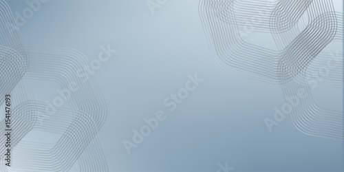 Digital futuristic technology concept with hexagons. Digital hexagonal blue abstract background. Geometric stripe line art design for poster, brochure, cover, banner, website, header.