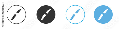 Scalpel icon Logo Template Design set