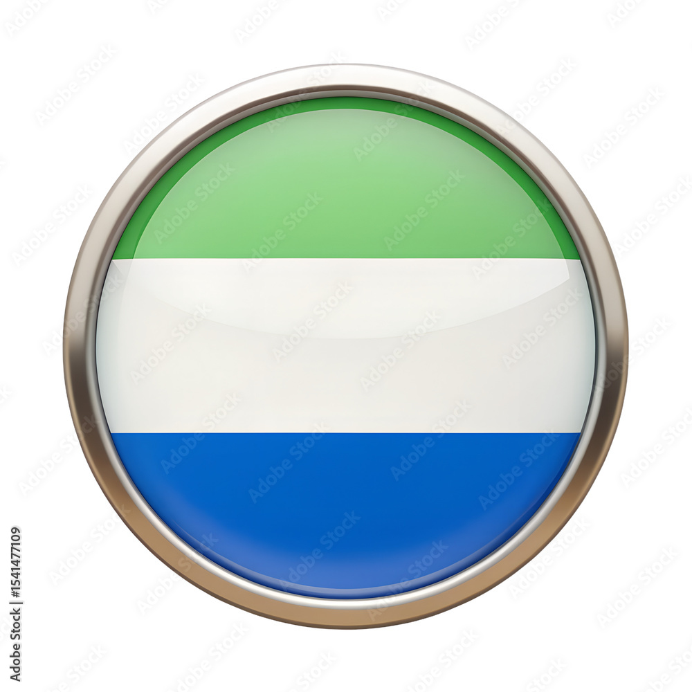 Fototapeta premium Sierra Leone flag in circle icon
