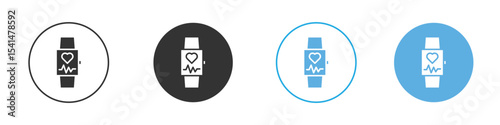 Smartwatch icon Logo Template Design set