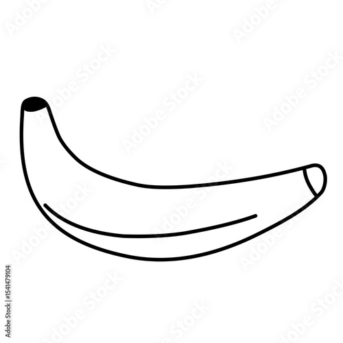 banana vector line