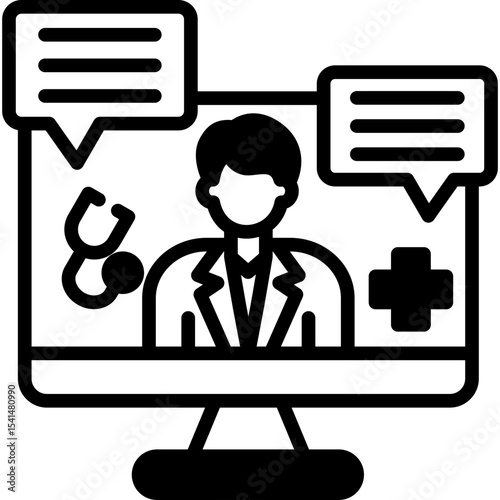 Telemedicine mixed icon