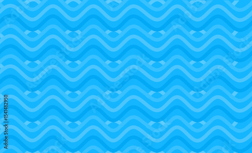 Abstract background thick lines precise wave motif and Solid, Abstract Design Creativity Background of Blue Waves, Vector Illustration