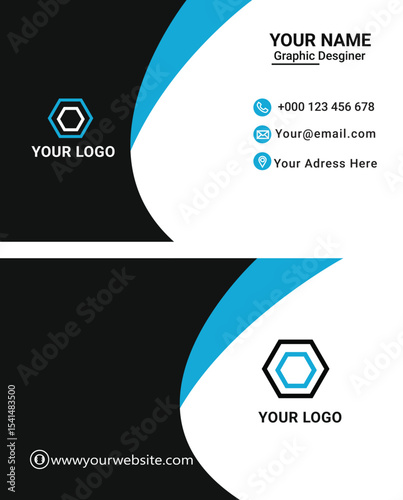 
Business card design template, Clean professional business card template, visiting card, business card template.



