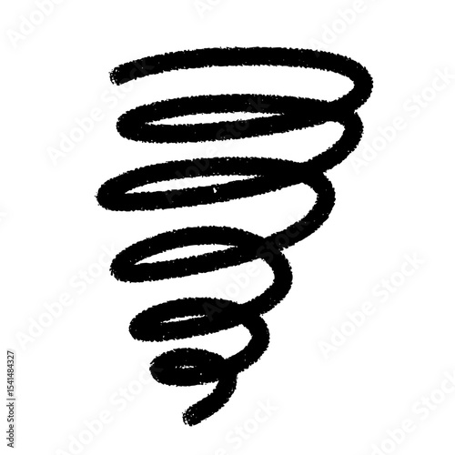 Tornado spiral swirl sketch
