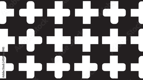 White crosses array present abstract backdrop plain style art