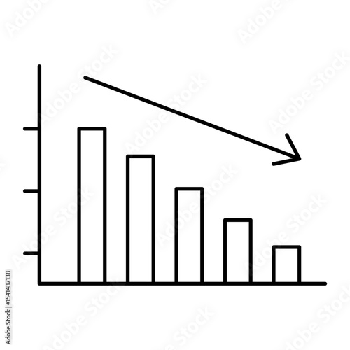 Negative Growth outline icon