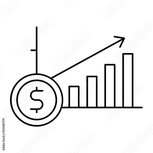 Rising Costs outline icon
