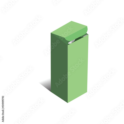 Custom straight tuck end inserts box 3D template