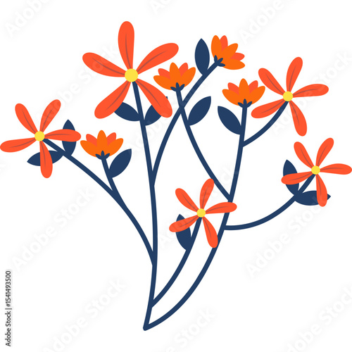 Organic Floral Element