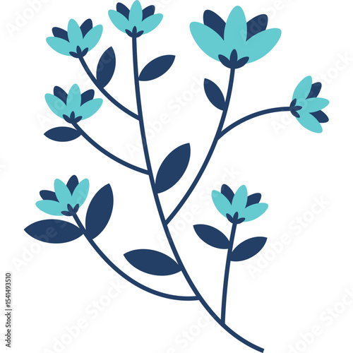 Organic Floral Element