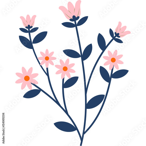 Organic Floral Element