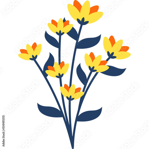 Organic Floral Element
