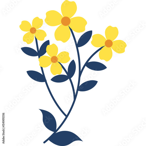 Organic Floral Element