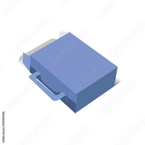 Hanger tuck end box lock inserts 3D template
