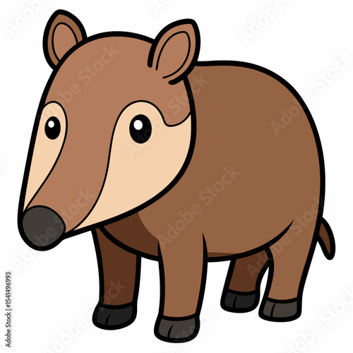 animal, cartoon, vector, illustration, mammal, hippo, wild, rhino, wildlife, bear, rhinoceros, pig, hippopotamus, zoo, nature, cute, baby, safari, art, drawing, happy, elephant, fun, character, funny