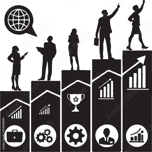 Business flow charts and models 