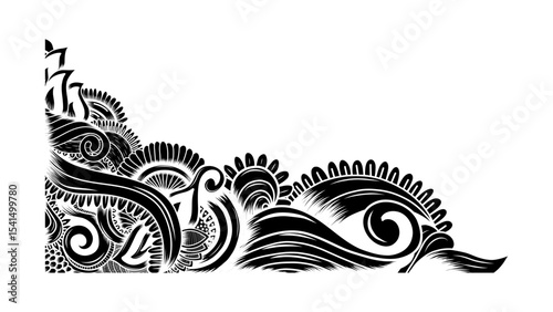hand drawn seamless calming pattern art