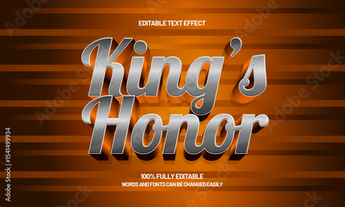 king's honor editable text effect with a king and crown text style