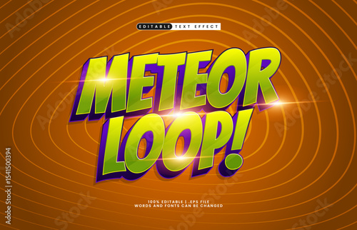 meteor loop editable text effect with a galaxy and space text effect
