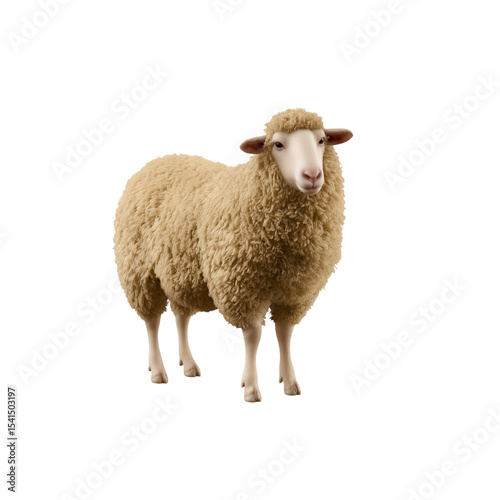 sheep isolated on white or transparent background 