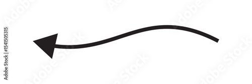 Black arrow , arrow isolated on white background, right arrow, bold arrow, thin arrow.
