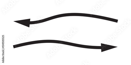 Black arrow , arrow isolated on white background, right arrow, bold arrow, thin arrow.