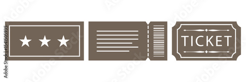 Ticket icon. vip tickets icon sign vector