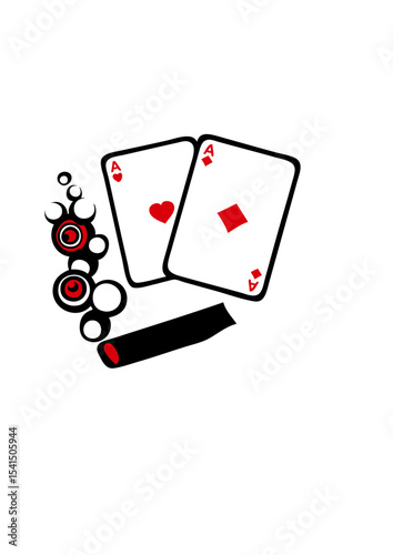 carte poker as cigare fumer