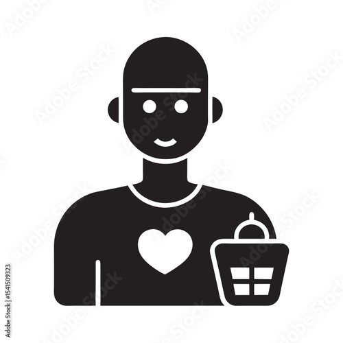 Emotion Sensing Retail Bot Vector Illustration