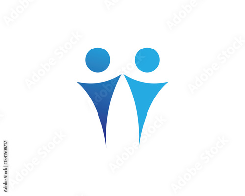 Human character logo sign