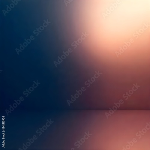 Illuminated gradient abstract photo studio background with light and shadows