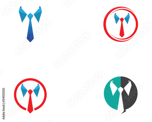 Tuxedo man logo and symbols black icons template
