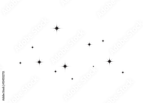 Random stream of falling star fireworks