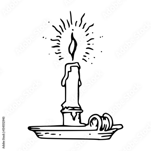 spooky Halloween candlelight icon