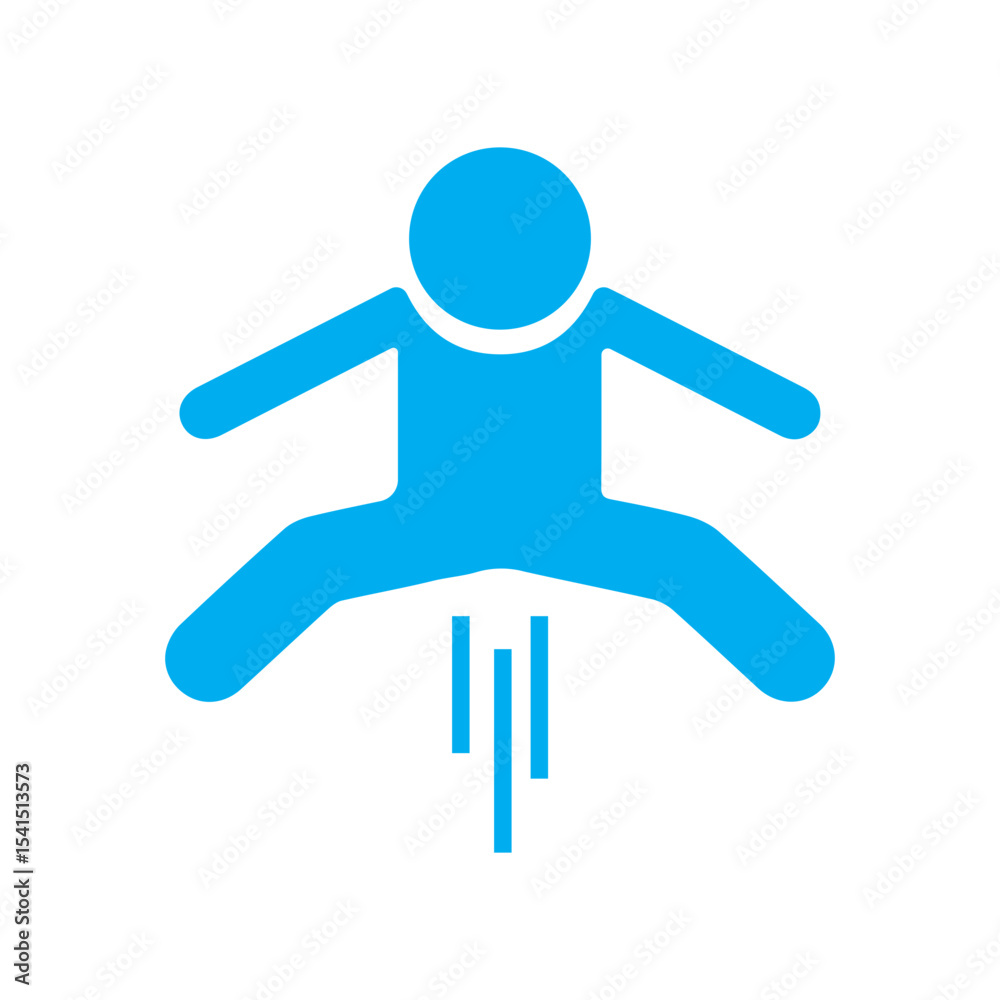 Obraz premium jumping colored icon